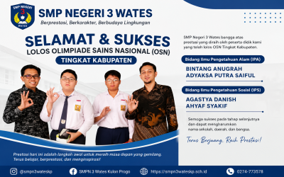 SMP Negeri 3 Wates Loloskan Dua Siswa ke OSN Tingkat Kabupaten
